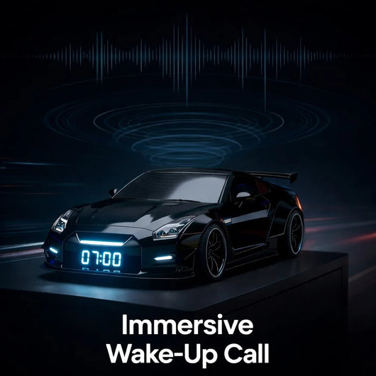 Hypercar Alarm Clock Realistic Engine & Light Effects